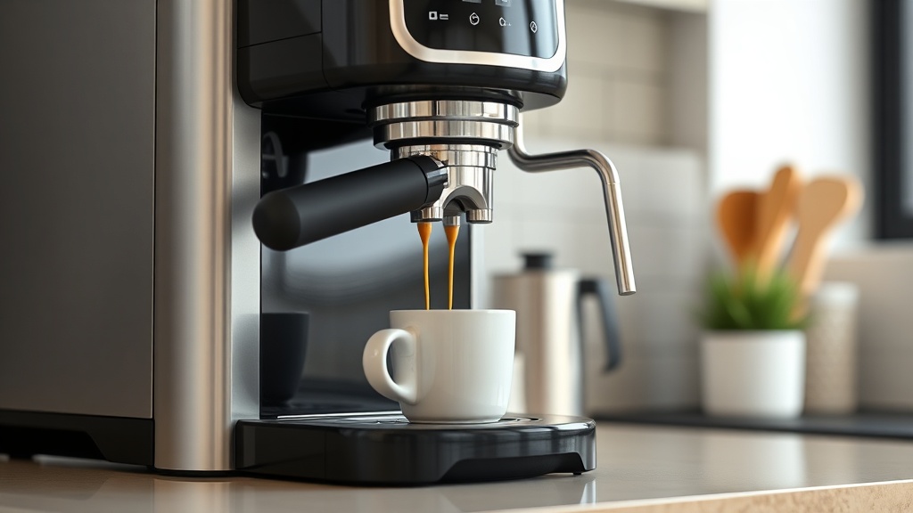 Kaffeevollautomat – Symbolbild zur Diagnose und Reparatur bei Fehlercode E03 (De'Longhi)
